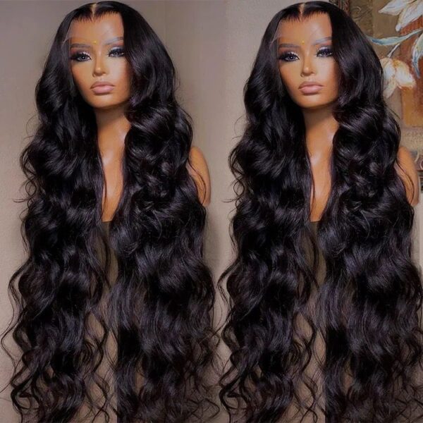 WhatsApp Image 2024-12-03 at 1.20.34 PM (2) Raw Indian HD transparent lace bone Body Wave natural black 100% Human Hair Lace frontal 180 Density 13x4