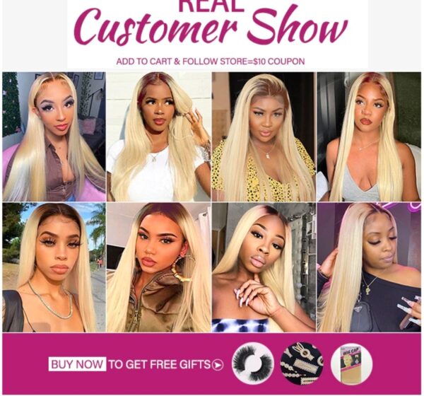 Raw Indian HD transparent lace bone body wave 613 honey blonde colored 100% Human Hair Lace frontal 180 Density 13x4